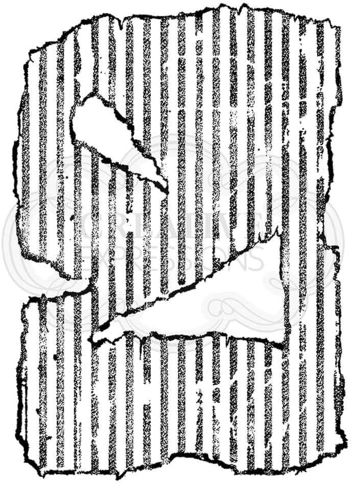Woodware Francoise Collection-Clear Magic Stamp Set-Torn Cardboard, 4 x 6 inches, Transparent, FRS802