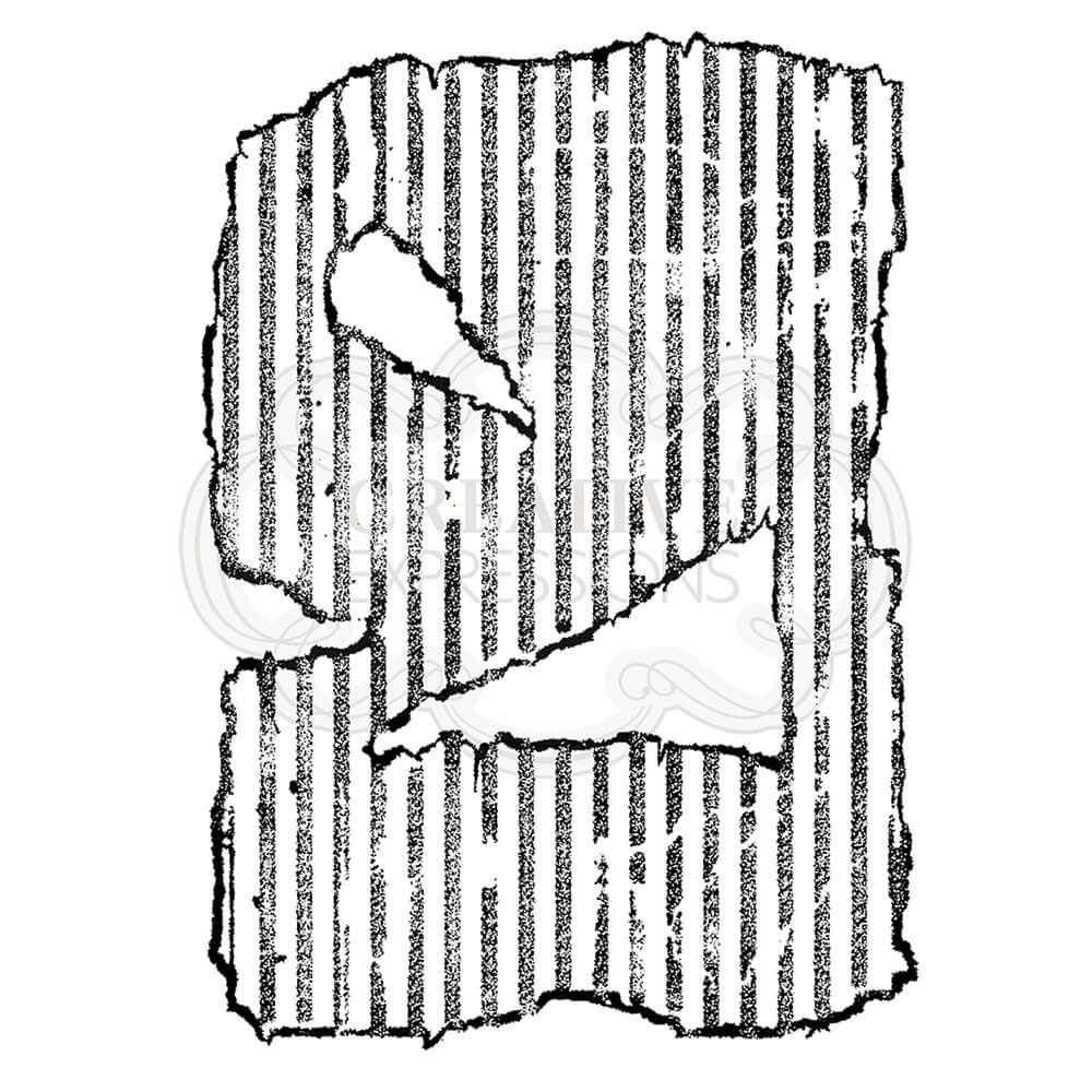 Woodware Francoise Collection-Clear Magic Stamp Set-Torn Cardboard, 4 x 6 inches, Transparent, FRS802