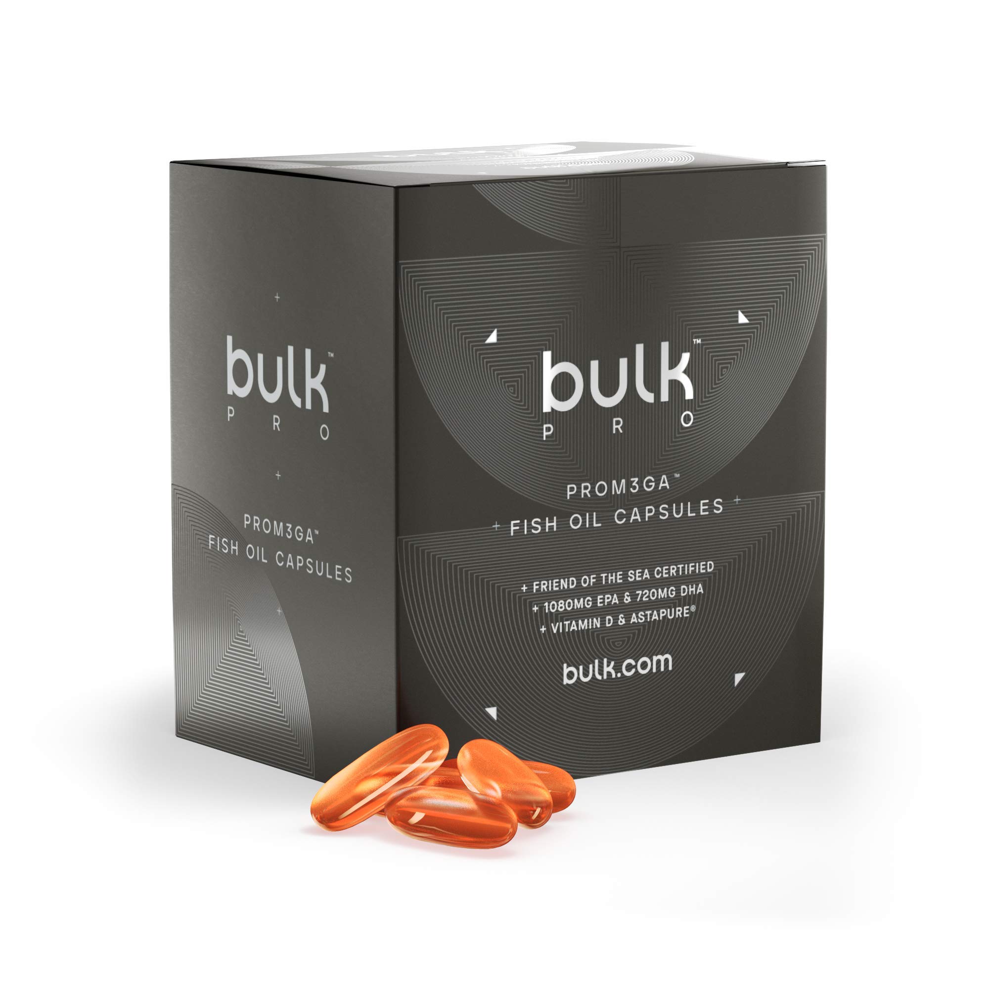 Bulk PROM3GA Softgels, High Strength Fish Oil, 3300 mg Fish Oil, 1080 mg EPA, 720 mg DHA Per Serving, Pack of 90, 30 Servings