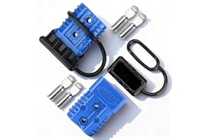 DENT-DE-LION 175A Battery Connector AWG 1/0 Quick Connect Battery Modular Power Connectors Quick Disconnect (Blue)