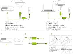 Kinect Adapter for Xbox One S Xbox One X Windows PC