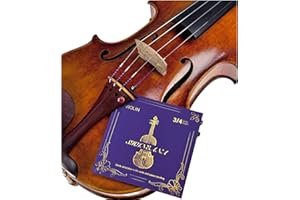 YWYLL Violin Strings 4/4 Full Set, 4/4 Violin Strings Replacement,Long-Lasting Durability & Rich Tone - Handcrafted with Premium Materials- For All Levels (3/4 Scale)