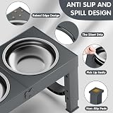 Aystkniet Raised Dog Bowls with Stand, 5-Height Adjustable 8–35 cm view 5