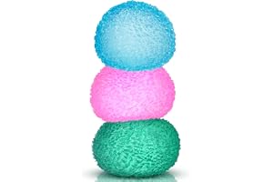 3pc Stress Balls for Adults, Squishy Ball Sensory Textured Memory Gel Fidget Toys for Kids/Adults Hand Exercises, Valentines Day Party Favors Anxiety Relief Squeeze Ball(1.80“)