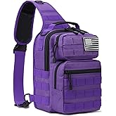 G4Free Tactical Sling Bag Backpack Military Rover Shoulder Sling Pack Molle EDC Small Crossbody Chest Pack