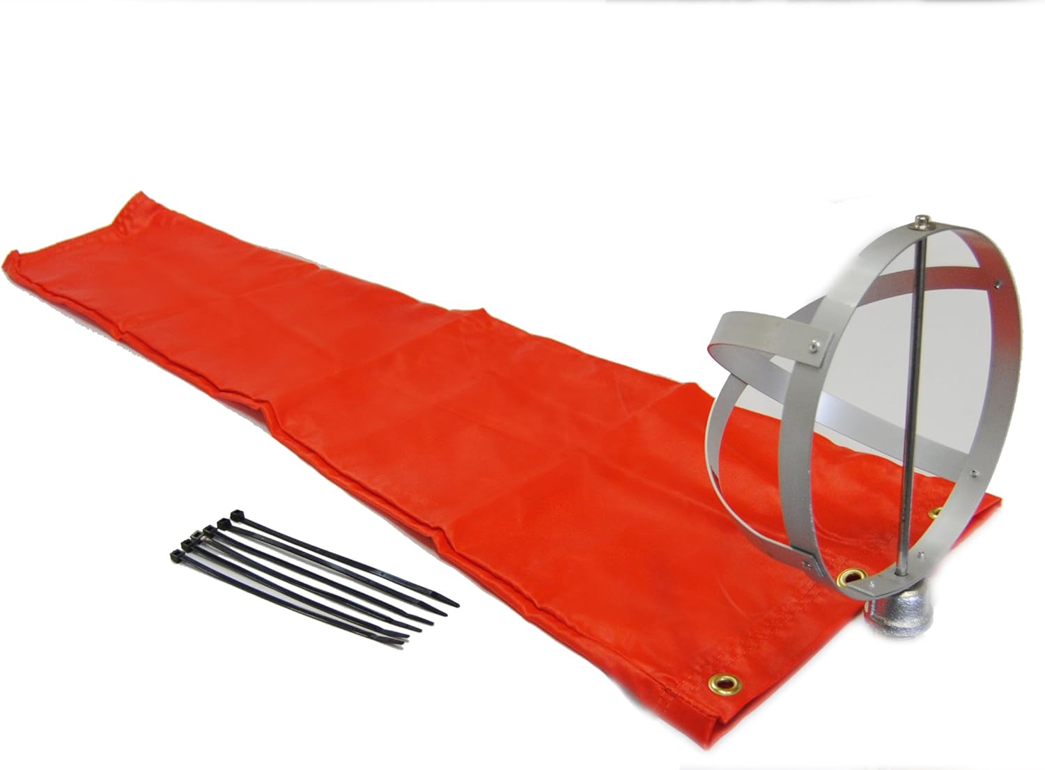 Airport Windsock Corporation 8" X 36" Orange Windsock and
