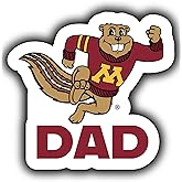 Minnesota Gophers 4-Inch Proud Dad Die Cut Decal Officially Licensed Collegiate Product
