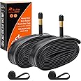 700C Heavy Duty Bike Tubes 700x25C/26C/28C/32C AV48 Schrader Valve (25/34-622) 700C Bicycle Inner Tubes Compatible with 700x25C 700x26C 700x27C 700x28C 700x30C 700x32C 700x34C Bike Tire Tubes 2-PCS