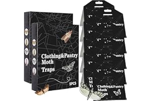 10 Packs Moth Traps indoor Clothing and Pantry with Pheromones Placed in Kitchen,Closet,Cabinet,Storage Rooms,Cupboard