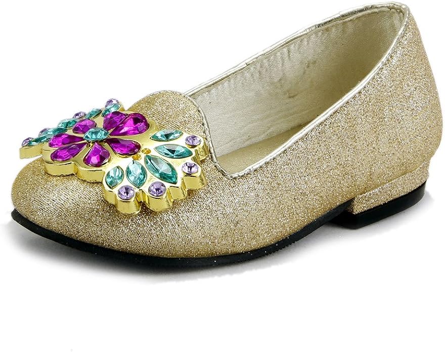The Doll Maker Shearling Glitter Moccasin-Grape