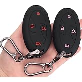 Kyhodsgn Key Fob Cover for Hyundai 2026-2024 Sonata Tucson Elantra Santa Fe | Soft Silicone Remote Key Case Fit for 2024-2026 Kona 2023-2025 Ioniq 6 Grandeur, 4/5/7-Button Remote Key(Pink &amp; Red Button)
