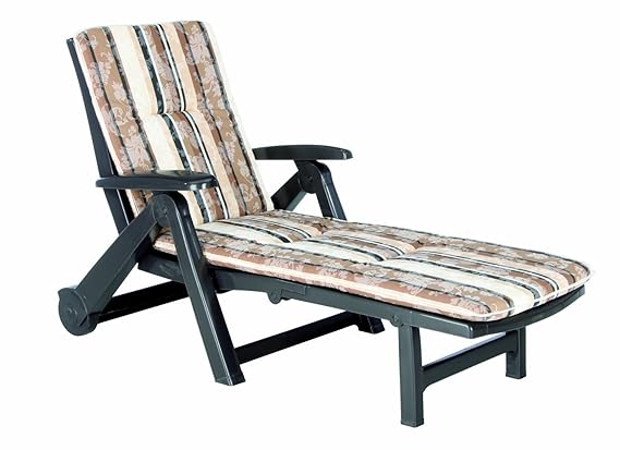 BEST 96401711 Rollliege Charleston inklusive Auflage, D.1017, braun