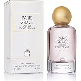 PARIS GRACE for Women Inspired by Coco Mademoiselle, Floral Perfume, 3.4 oz | Notes of orange, bergamot, rose, jasmine, patchouli, vanilla. Elegant floral scent for day or evening. EDP. 100ml