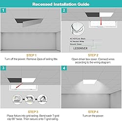 6 Pack 2x2 LED Flat Panel Light - 3000K/4000K/5000K