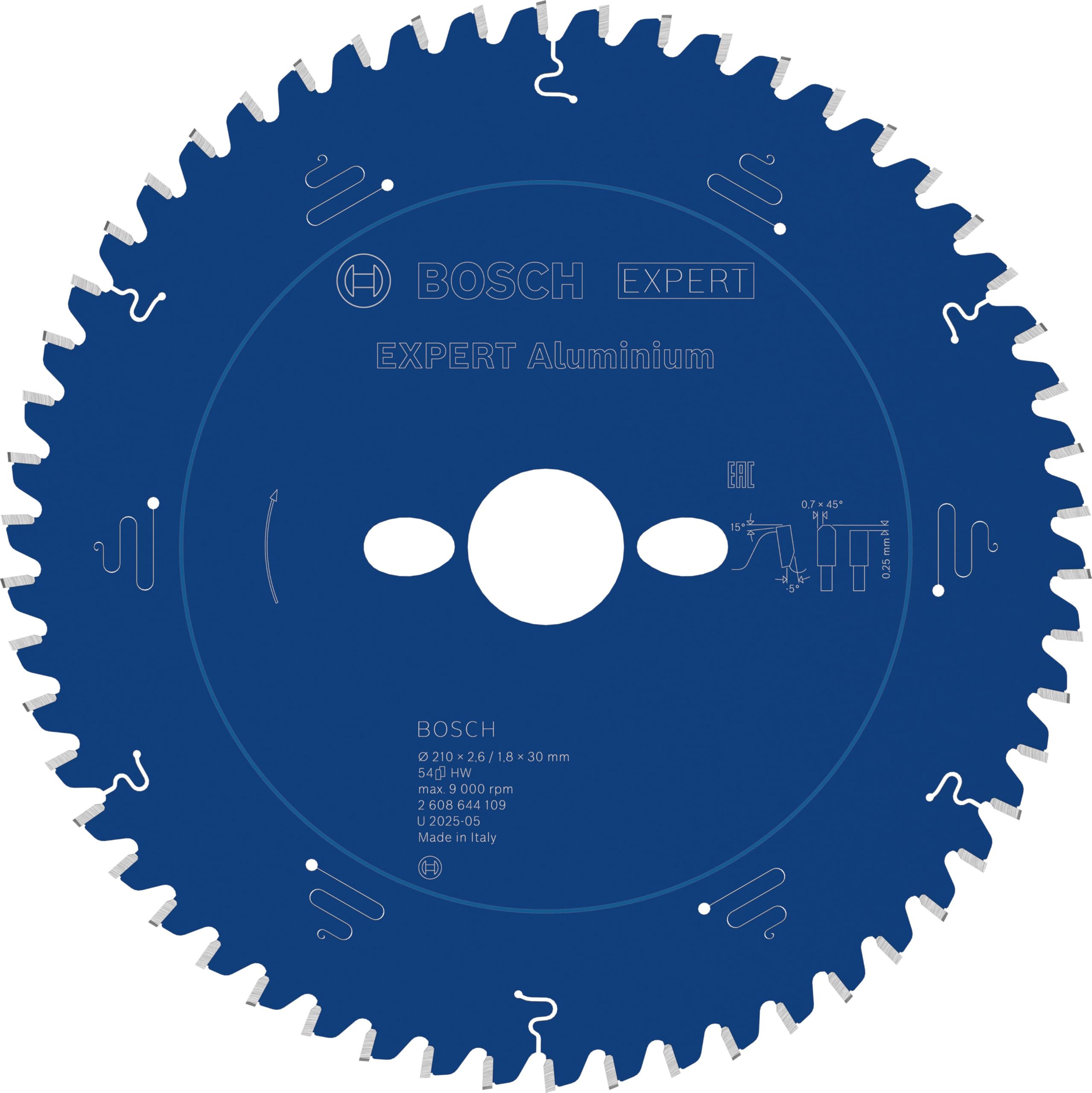 Bosch 1x EXPERT Aluminium Corded Circular Saw Blade for Mitre Saw (for Aluminium, Ø mm, Professional Accessory Mitre Corded Circular Saw)