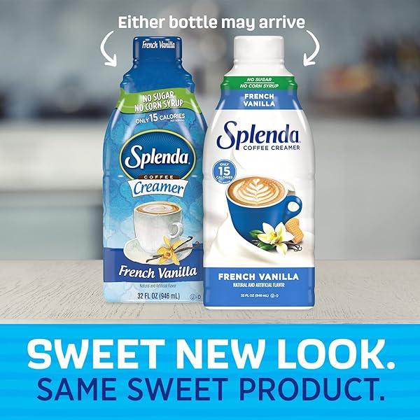 SPLENDA SUGAR FREE FRENCH VANILLA COFFEE CREAMER, 32 FL OZ