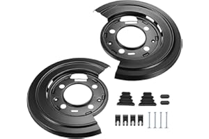 X AUTOHAUX 1 Set Rear Brake Dust Shield Backing Plates for Ford F250 Super Duty 1999-2010 4C3Z-2209-AA