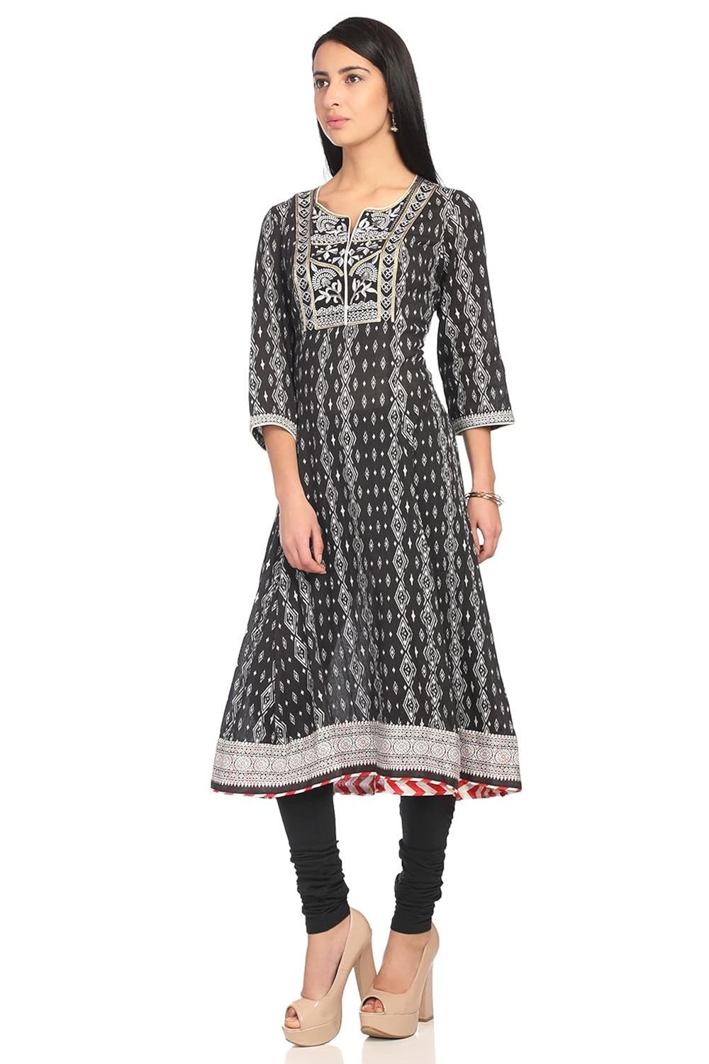 biba women's anarkali salwar suit