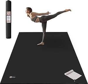 CAMBIVO Large Yoga Mat, Wide Exercise Mat 6'x 4' x 8 mm (72