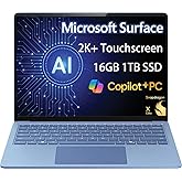 2025 Microsoft Surface Laptop 7 AI Copilot+ PC for Business (13.8" 2K+ Touchscreen, Snapdragon X Elite (> Intel i7-1355U), 16