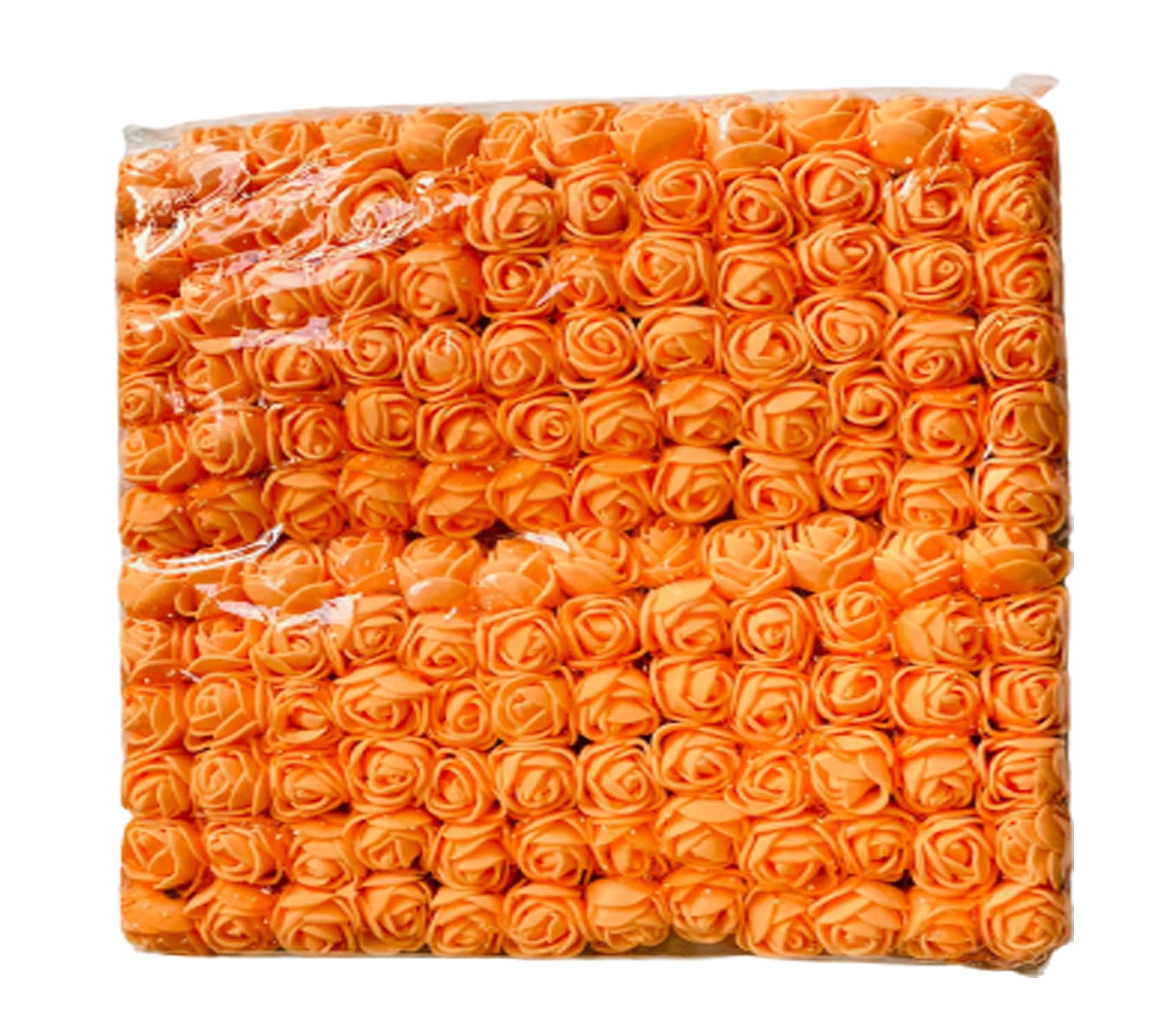 creative balloons Artificial Foam Rose Flowers Orange Foam Rose Fake Flower Heads Gift Flowers Wedding Birthday Memorial Day DIY Foam Flowers for Crafting Home Office Decoration 144pcs