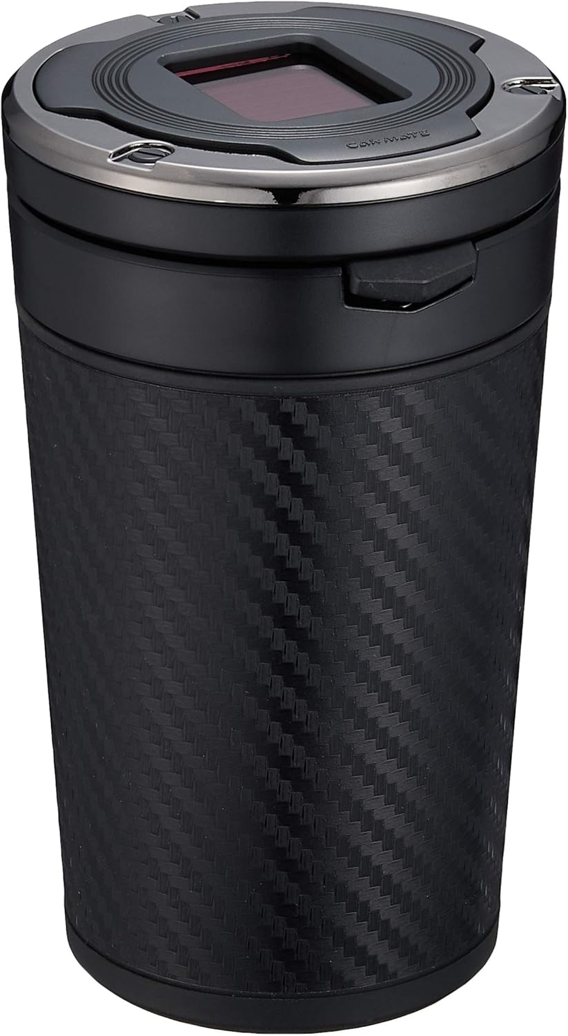 カーメイト 車用 灰皿 Sports Luxury ドリンクホルダー型 カーボン調ブラック Dz287 車 バイク 車 バイク Amazon