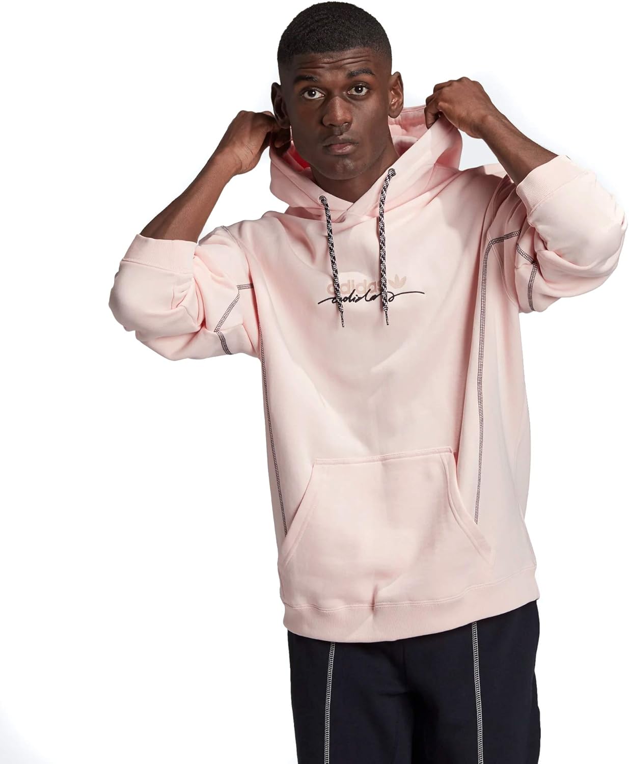 adidas no sleeve hoodie