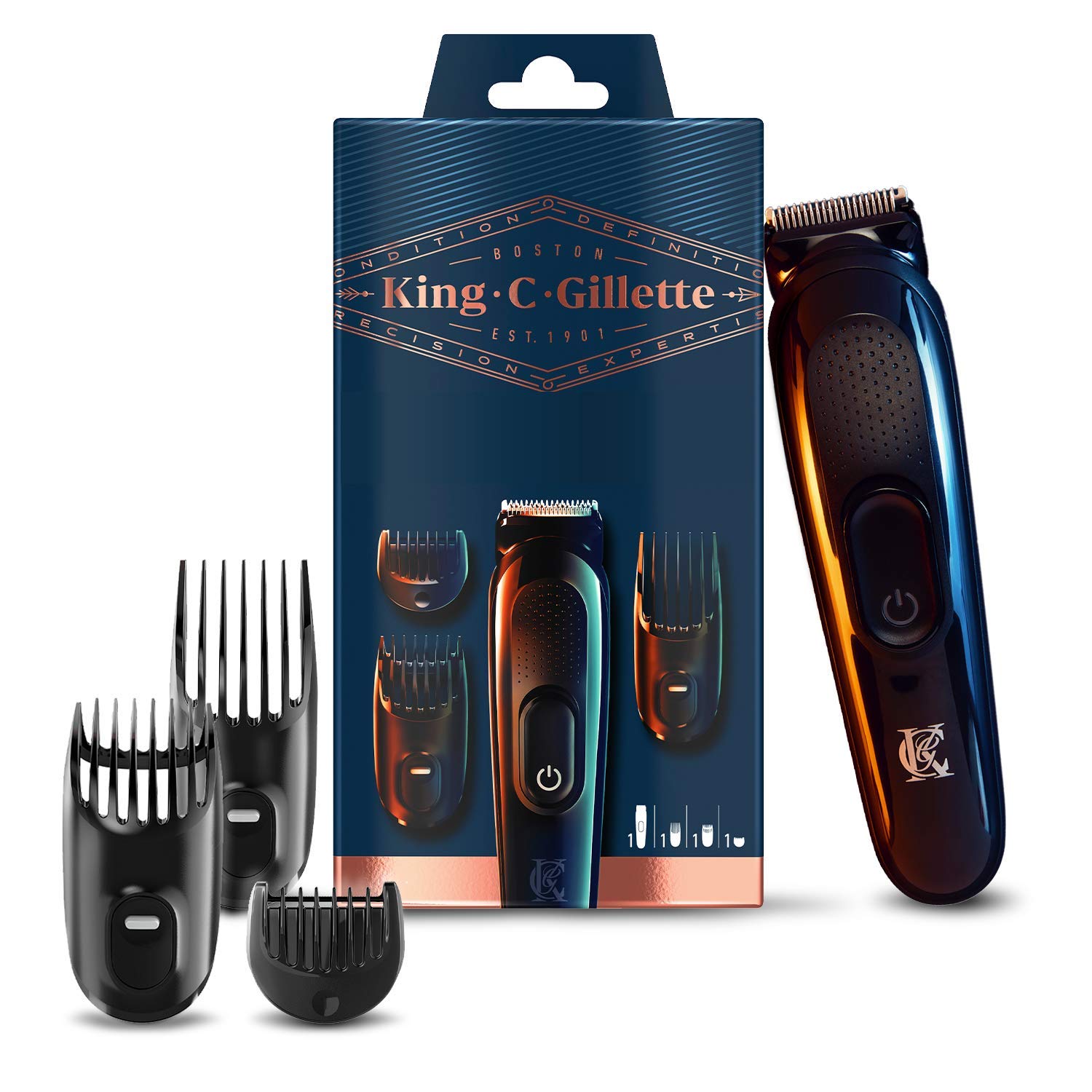 King C. Gillette - Wireless Beard Trimmer Kit for Men - 1 Kit