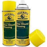 Treekote Tree Wound Dressing - 12OZ Aerosol Two Pack - Pruning Sealer Spray for Damaged Trees and Shrubs - Fast Acting Effective Tree Wound Sealer Spray - Prune Sealer Wound Repair for Bonsai Trees