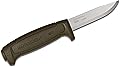 Morakniv Basic 511 Fixed Blade Knife w/ Molded Polymer Sheath (Military Green)