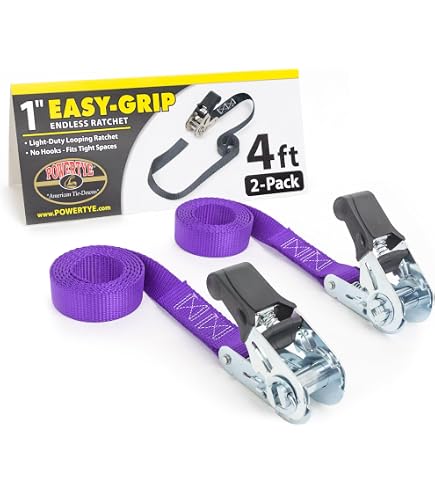 A ANTELOPE Ratchet Tie Down Straps – 4 Pack 15ft Straps With 2100lb Strength, S Hooks & Bungee Cords