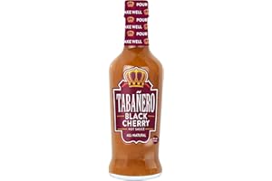 TABANERO Black Cherry Hot Sauce by Tabañero, Black Cherry Chili Sauce, Gourmet Gifts, All Natural, Gluten Free, Vegan, Kosher, Made in the USA, 5 oz. Bottle