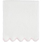 Mud Pie Kids Blue Scallop Chenille Blanket; 34" x 28"