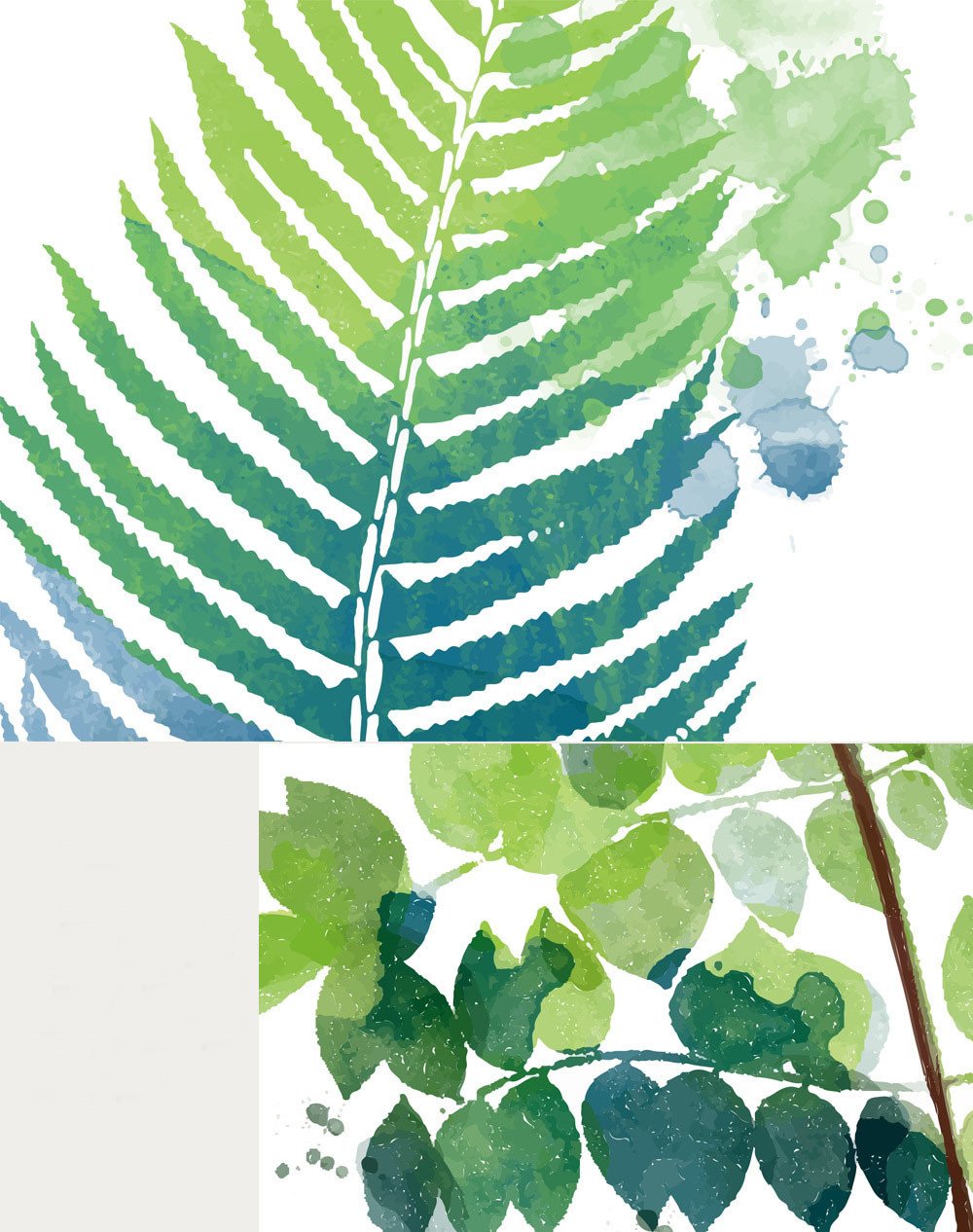 Artlina 葉っぱ モダンアート キャンバス絵画 絵画 アートパネル ポスター 北欧風 3パネルセット 木枠付きの完成品 50 70cm B07b6mkxdc50 70cm 壁掛け 植物花