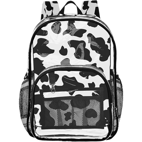 Amazon.com: ALAZA Black & White Leopard Print Cheetah Clear  display picture 3