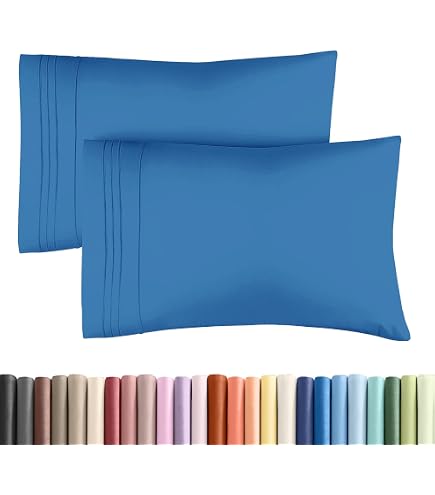 Elegant Comfort 4-Pack Pillowcases | 1500 Thread Count Microfiber | Standard/Queen Size | Yellow