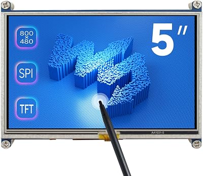 Waveshare 5" Raspberry Pi 4 Resistive Touchscreen 800x480 HDMI LCD Monitor