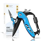 FUNBRO EDC Multitool Carabiner with Knife, Bottle