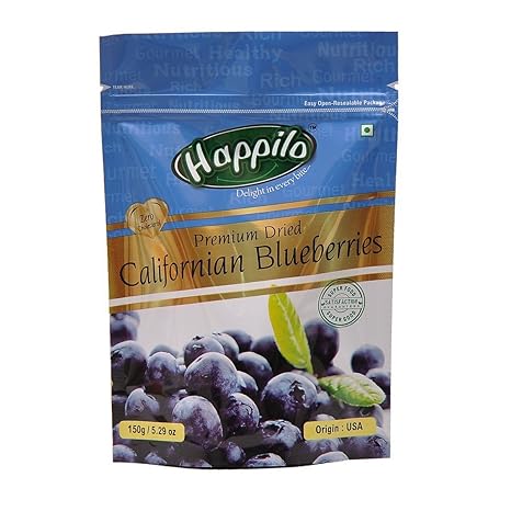 Happilo Premium Dried Californian Blueberries, 150g