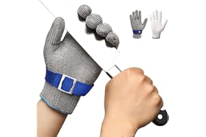 Schwer 2.0 Upgraded Version of Level 9 Cut Resistant Glove Upgraded Cutting Glove Durable Rustproof Reliable Stainless Steel 