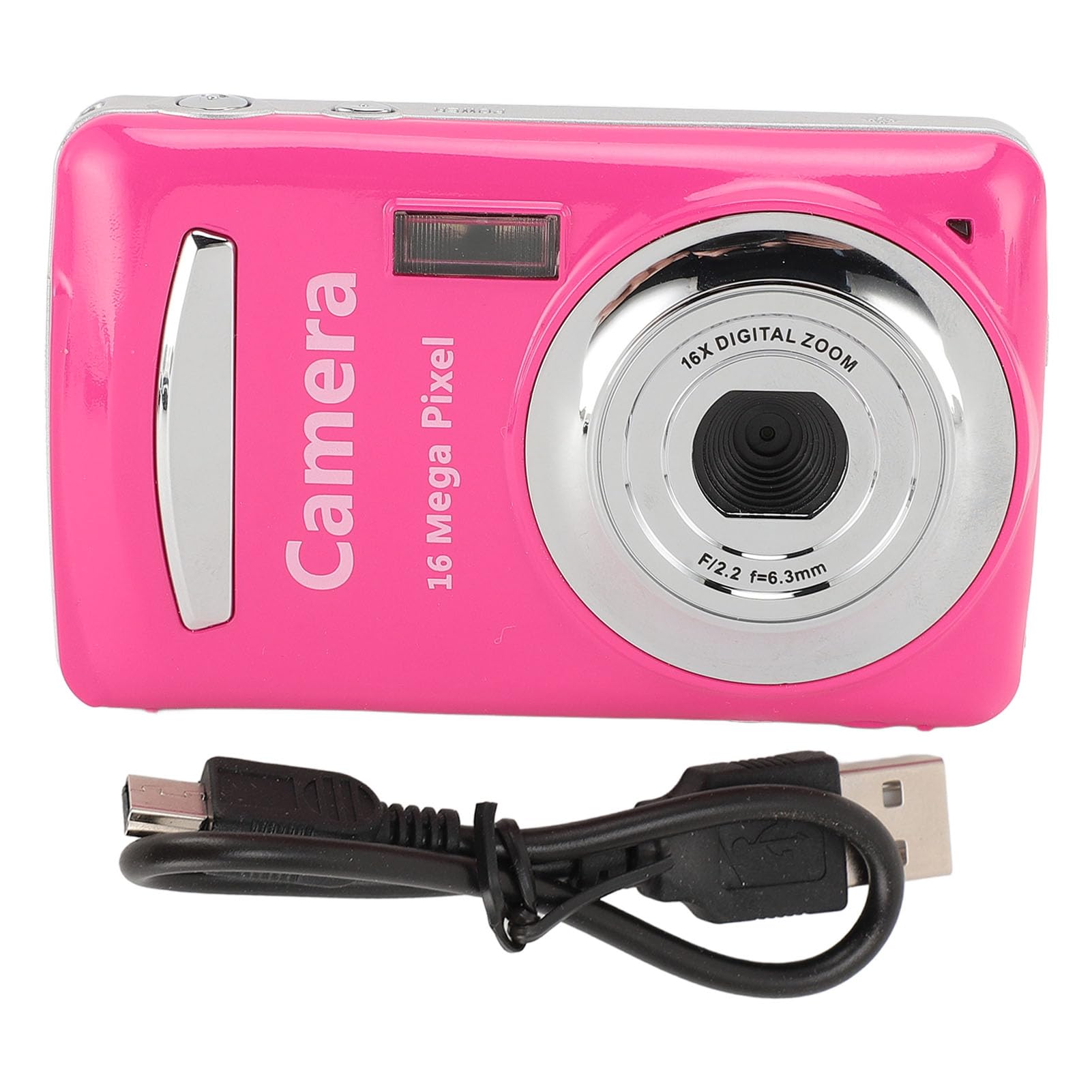 Digital Camera, FHD 16MP 1080P Camera, 30fps Auto Focus 16X Zoom, 2.4 LCD Screen, CCD Camera, Digital Point and Shoot Camera, Compact Small Camera for Traveling to Take Photos