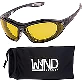 WYND Blocker Kraken Motorcycle Riding Glasses Extreme Sports Wrap Dry Eye Sunglasses (Model 336)