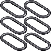 STSTR Oval Spring Ring Clips, Metal Keyring Purse Clip, Heavy Duty Opening O Ring Carabiner for Keychains,Backpacks, Keys