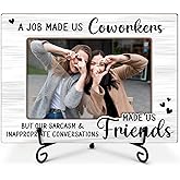 Qssfdgg Friendship Picture Frame-A Job Made Us Coworkers, Coworker Gifts for Women Men, 4x6 Photos Frame with Stand for Home Office Tabletop Display Decorations-11