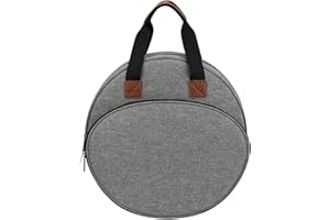 Shinyzone Cross Stitch Storage Tote, Embroidery Projects Bag with Zipper Pockets Organiser for Hoops, Charts and Threads