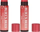 Burt's Bees Tinted Lip Balm Rose 4.25g Pack of 2 Moisturising Lip Tint view 1