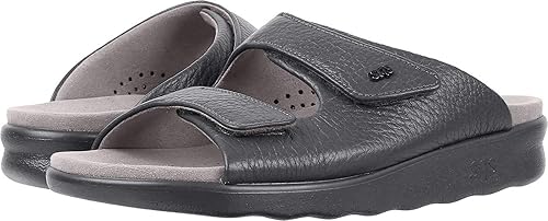Amazon Com Sas Womens Cozy Leather Sandal Slides