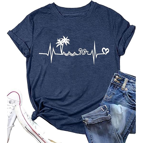 DANVOUY Women's 'Be Kind' Graphic T-Shirt – Casual Cotton Tee, Short Sleeve, Wine Red, Size Small