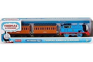 Thomas & Friends Motorized Toy Train with Battery-Powered Thomas Engine and Annie and Clarabel Passenger Cars for Unisex Children