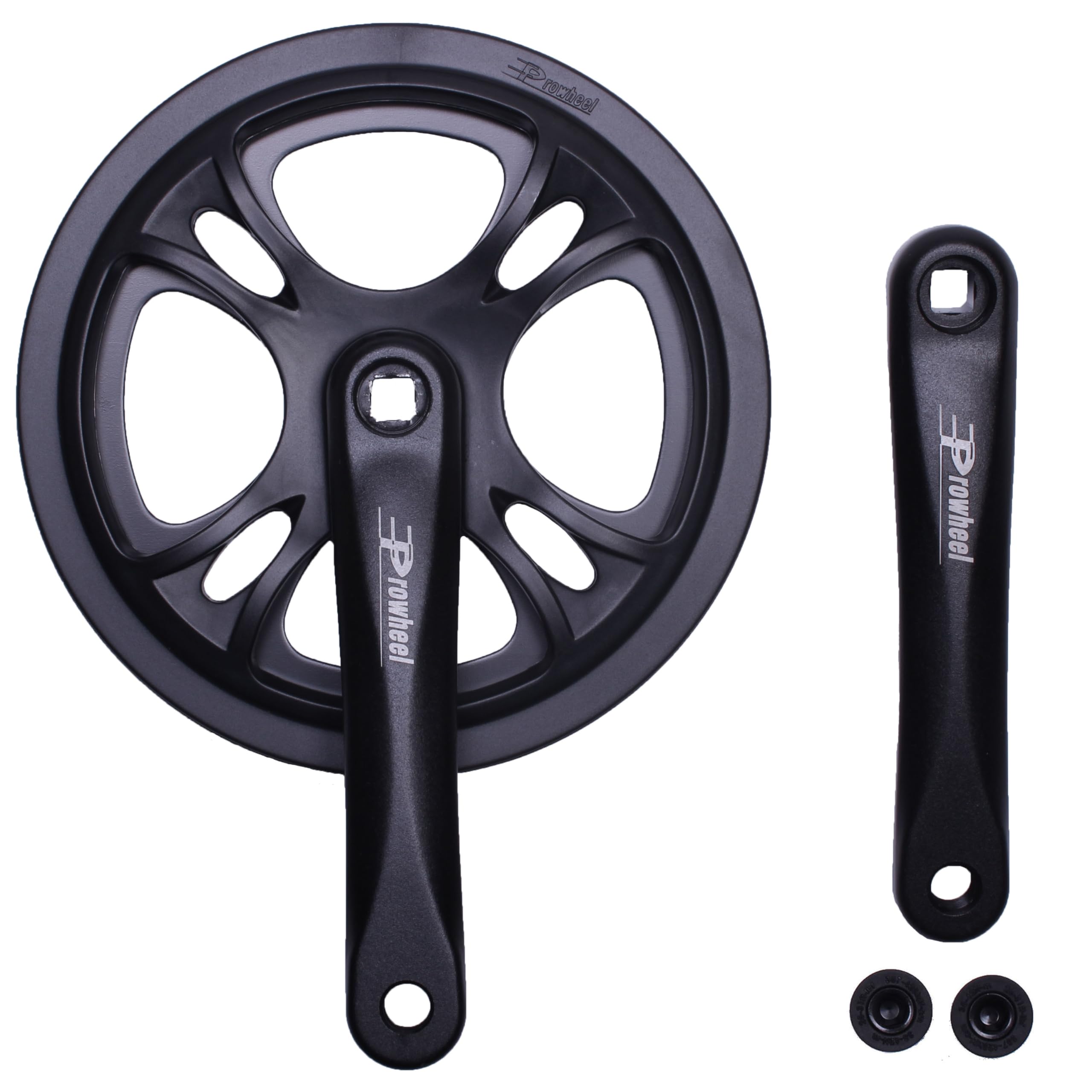 Photo 1 of PROWHEEL 44T 48T Bike Crankset,152MM/160MM/165MM/170MM/175MM Bike Crankset,Double ChainWheel and Replacement Chain Guard,Compatible with City Bike,MTB,EBIKE,Cargo,Road Bike,Folding Bike